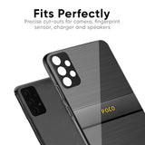 Grey Metallic Glass Case For Poco F4 5G