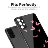 Fly Butterfly Glass Case for Poco M5