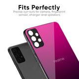 Purple Ombre Pattern Glass Case for Realme 8
