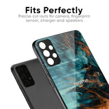 Golden Splash Glass Case for Realme 8