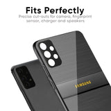 Grey Metallic Glass Case For Samsung Galaxy M34 5G