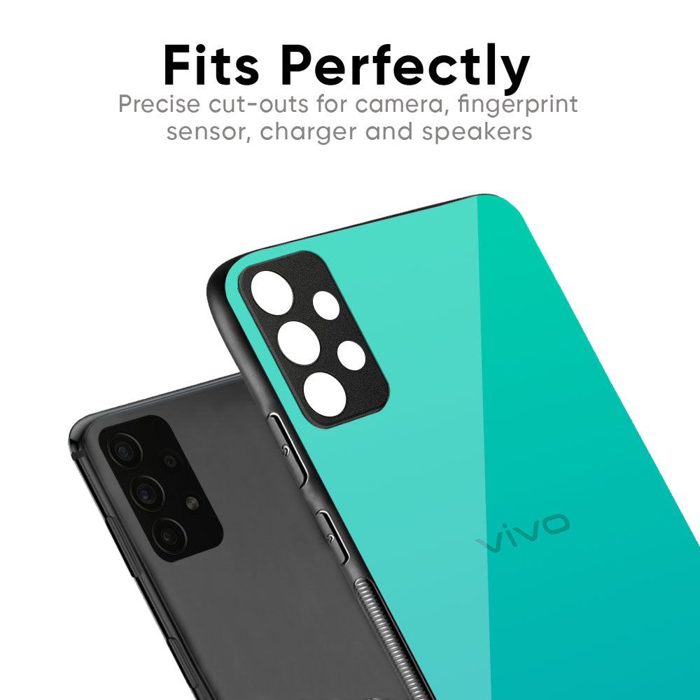 Cuba Blue Glass Case For Vivo X50 Pro