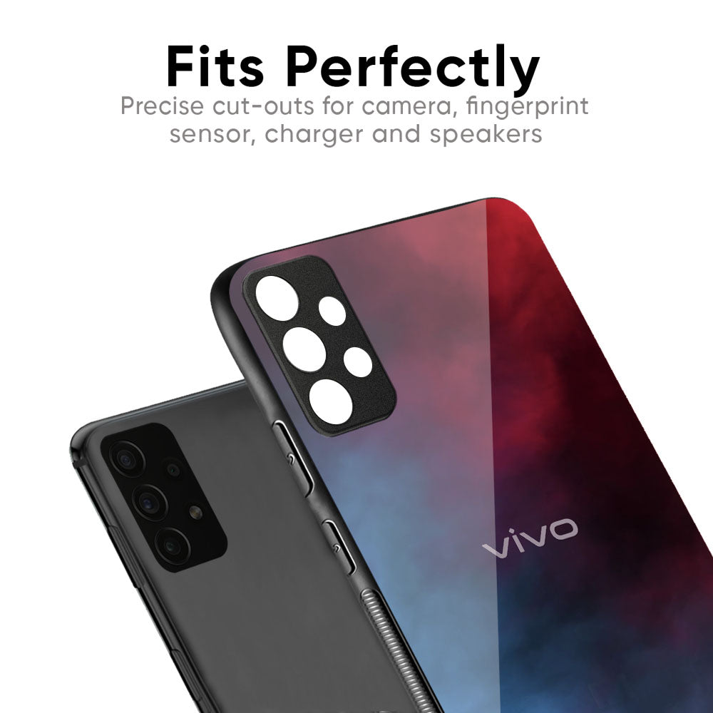 Smokey Watercolor Glass Case for Vivo X50 Pro