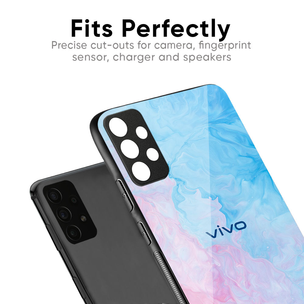 Mixed Watercolor Glass Case for Vivo X50 Pro