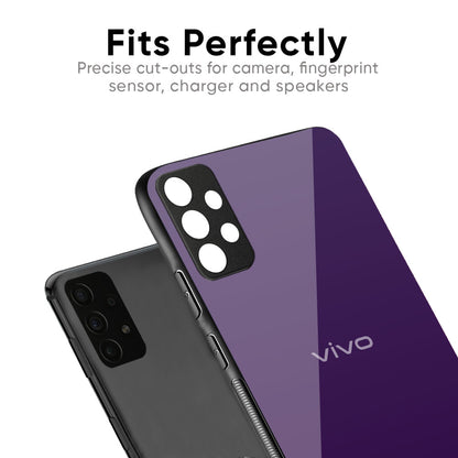Dark Purple Glass Case for Vivo X50 Pro