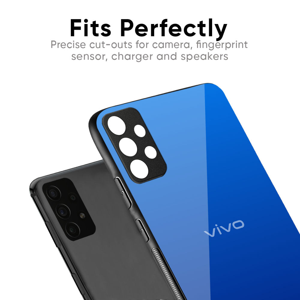 Egyptian Blue Glass Case for Vivo X50 Pro