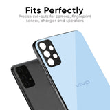 Pastel Sky Blue Glass Case for Vivo V25 Pro
