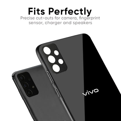 Jet Black Glass Case for Vivo X50 Pro