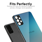 Sea Theme Gradient Glass Case for Vivo X80 Pro 5G