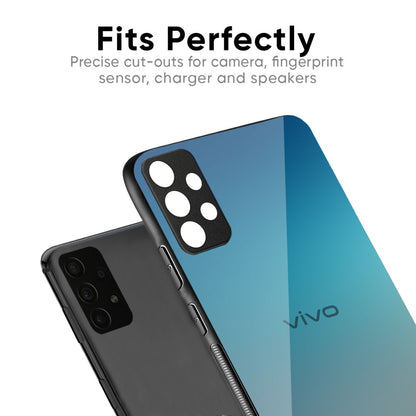 Sea Theme Gradient Glass Case for Vivo V20 Pro