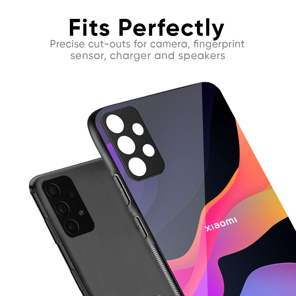 Colorful Fluid Glass Case for Redmi Note 12 5G