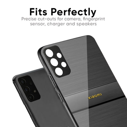 Grey Metallic Glass Case For Redmi Note 12 5G