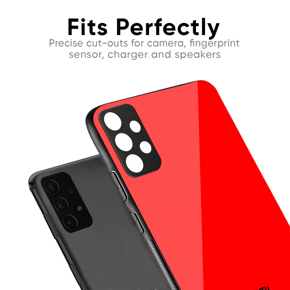 Blood Red Glass Case for Redmi Note 12 5G