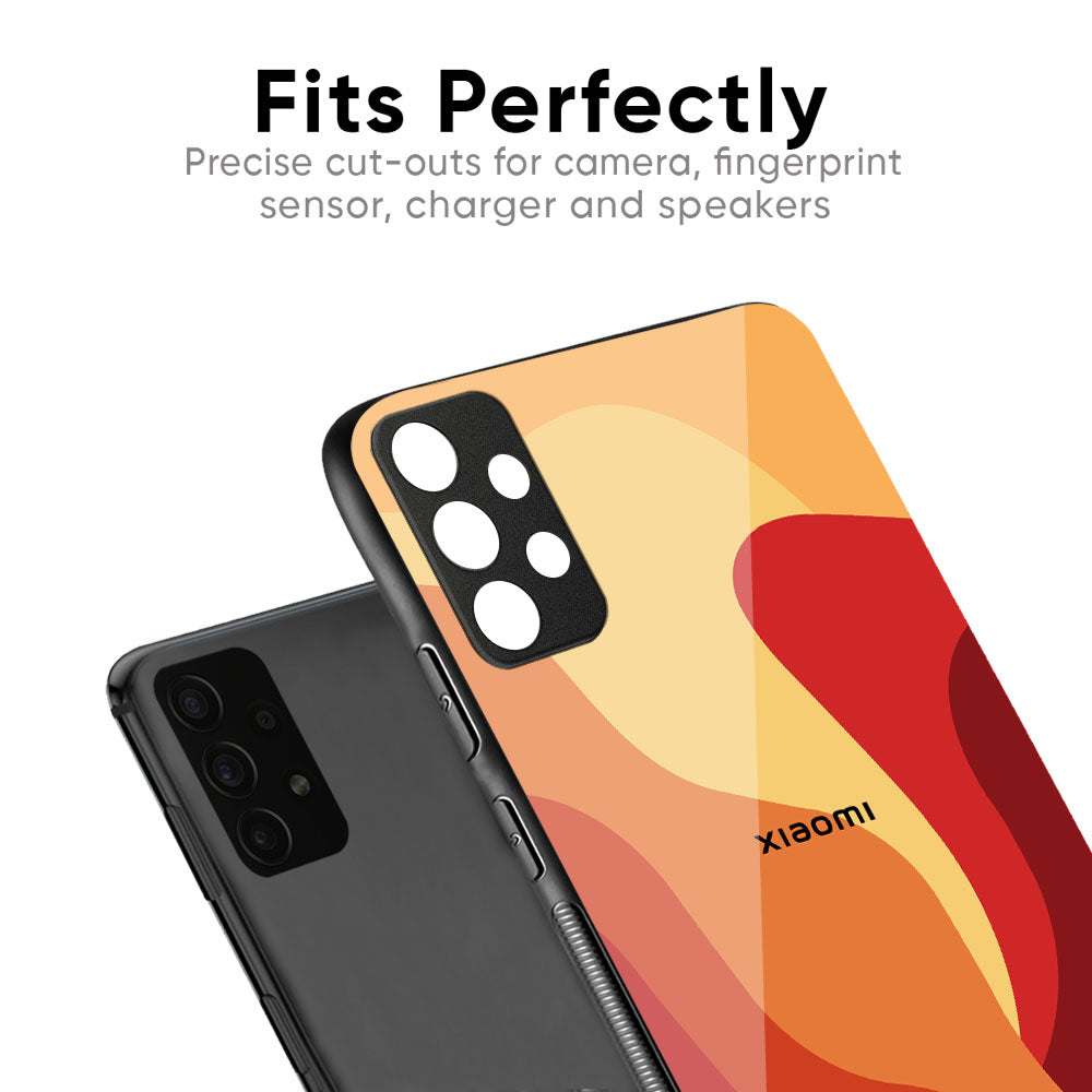 Magma Color Pattern Glass Case for Redmi Note 12 5G