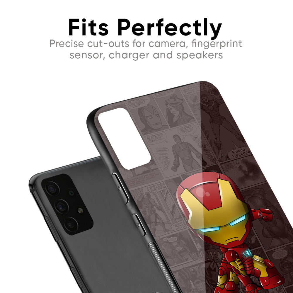 Angry Baby Super Hero Glass Case for Vivo V17