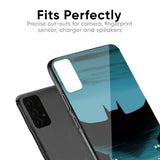 Cyan Bat Glass Case for Realme C2