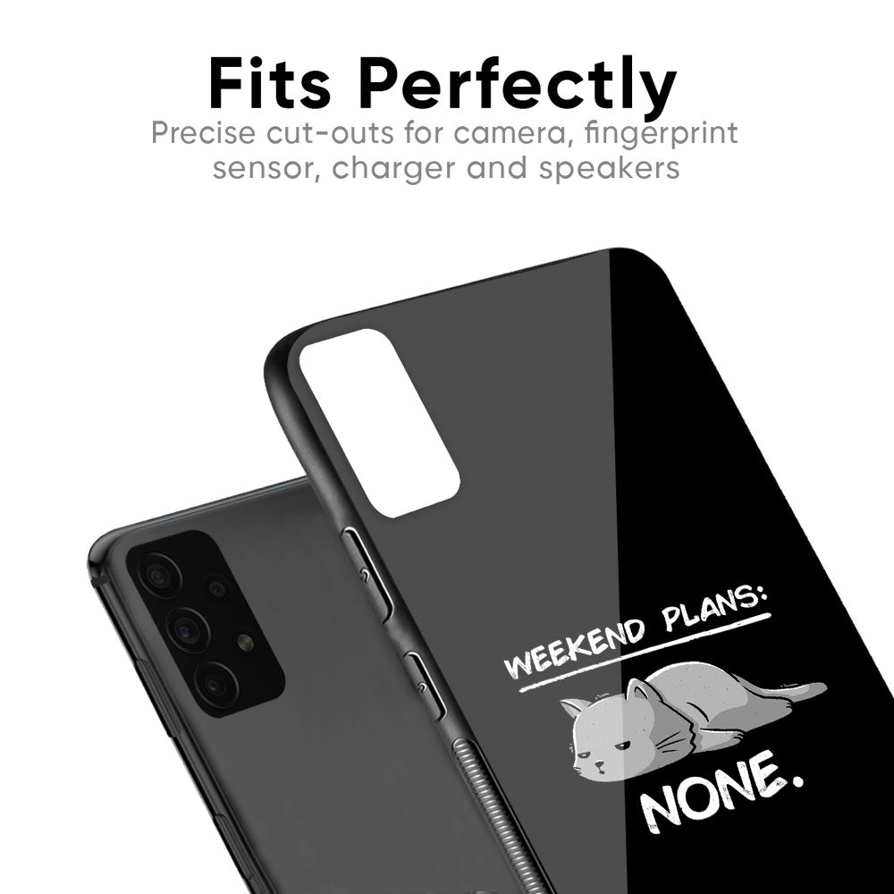 Weekend Plans Glass Case for Samsung Galaxy F41
