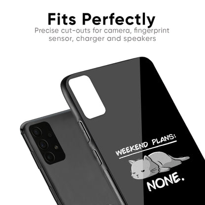 Weekend Plans Glass Case for Samsung Galaxy F41