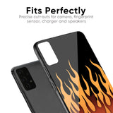 Fire Flame Glass Case for Xiaomi Redmi Note 8 Pro