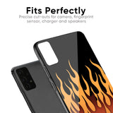Fire Flame Glass Case for Realme C2