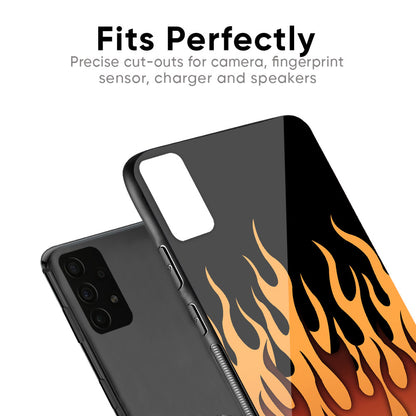 Fire Flame Glass Case for Huawei P30 Pro