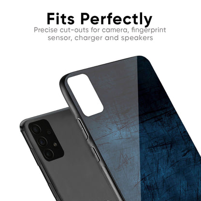 Dark Blue Grunge Glass Case for Samsung Galaxy A31