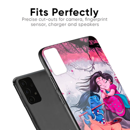 Radha Krishna Art Glass Case for Samsung Galaxy M30s