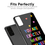 Magical Words Glass Case for Samsung Galaxy A30s