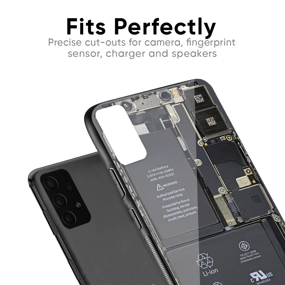 Skeleton Inside Glass Case for Samsung Galaxy F41