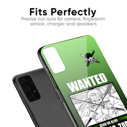Zoro Wanted Glass Case for Samsung Galaxy F41