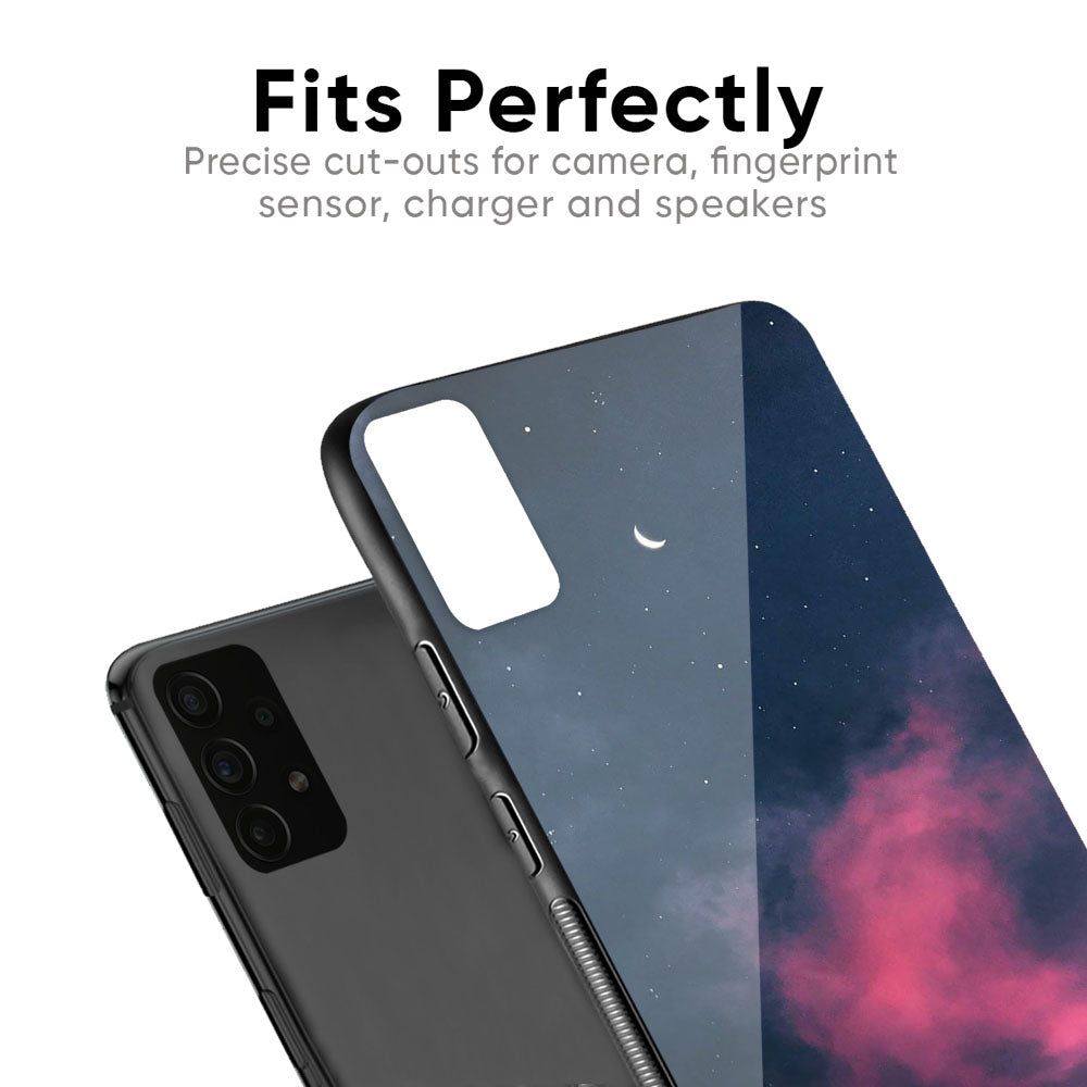 Moon Night Glass Case For Samsung Galaxy F41