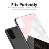 Marble Collage Art Glass Case For Realme C3