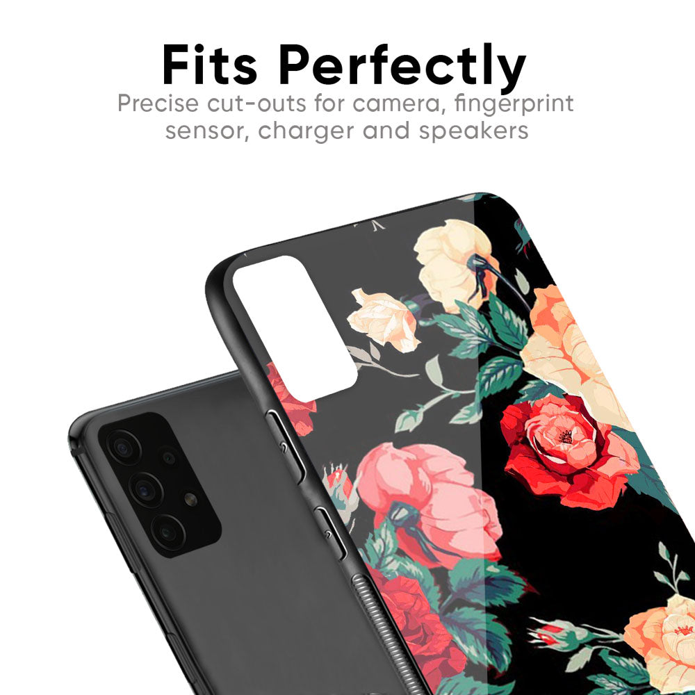 Floral Bunch Glass Case For Samsung Galaxy F41