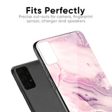 Diamond Pink Gradient Glass Case For OnePlus 8