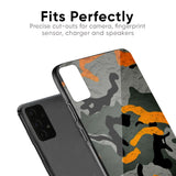 Camouflage Orange Glass Case For Samsung Galaxy A50s