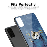 Kitty In Pocket Glass Case For Vivo Y51 2020