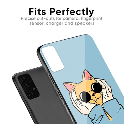 Adorable Cute Kitty Glass Case For Poco X2