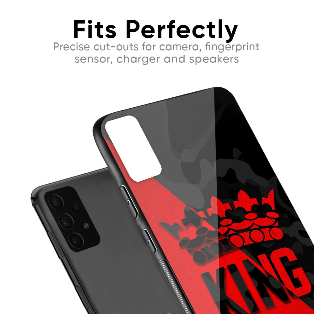 I Am A King Glass Case for Samsung Galaxy F41