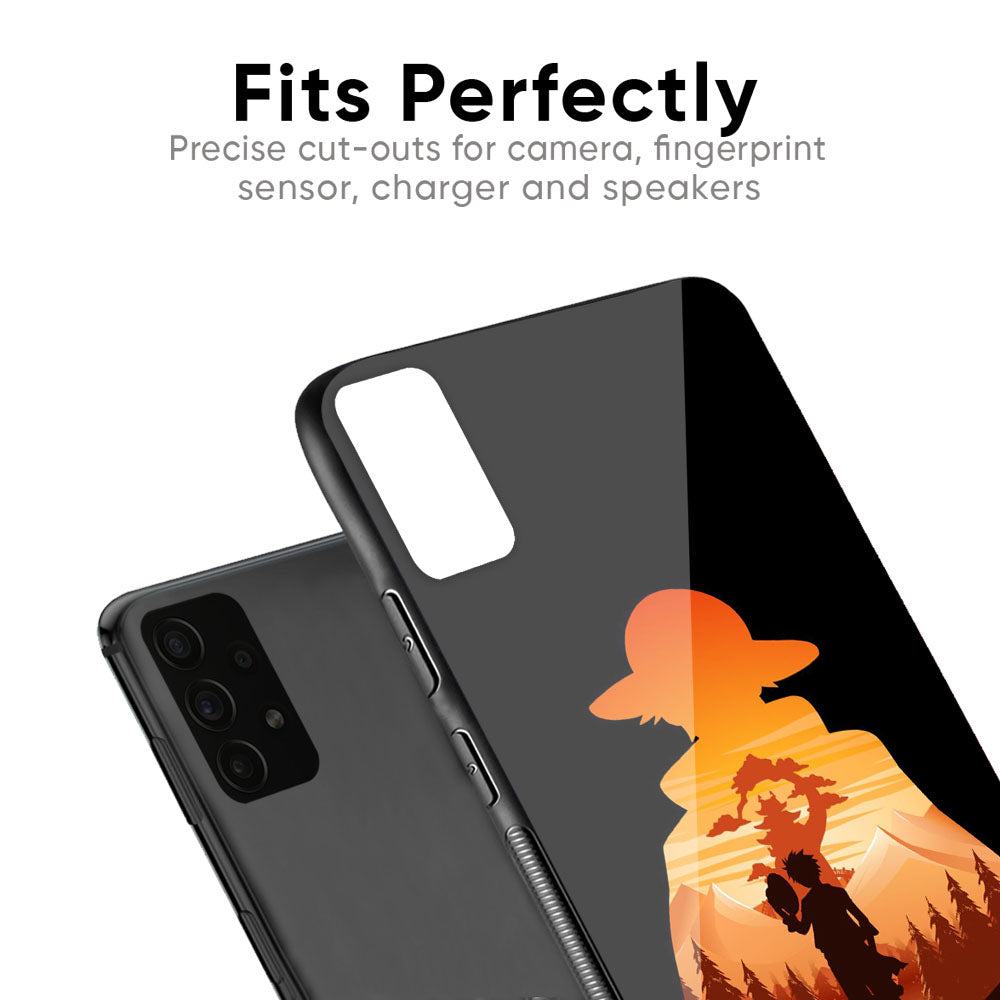 Luffy One Piece Glass Case for Samsung Galaxy F41