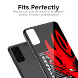 Red Vegeta Glass Case for Poco M2 Pro