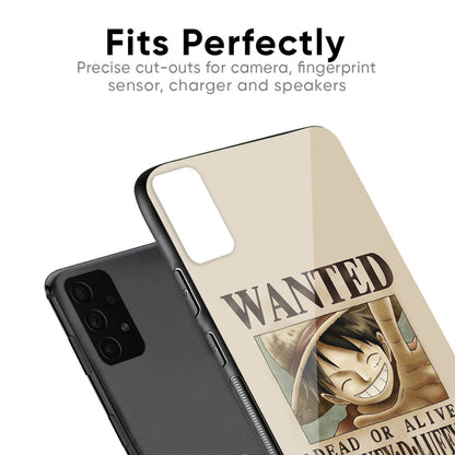 Luffy Wanted Glass Case for Samsung Galaxy F41