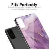 Purple Gold Marble Glass Case for Oppo F11 Pro