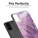 Purple Gold Marble Glass Case for Vivo V17