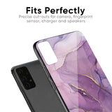 Purple Gold Marble Glass Case for Oppo Find X2
