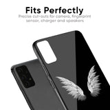 White Angel Wings Glass Case for OnePlus 6T