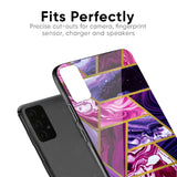Electroplated Geometric Marble Glass Case for Samsung Galaxy A71