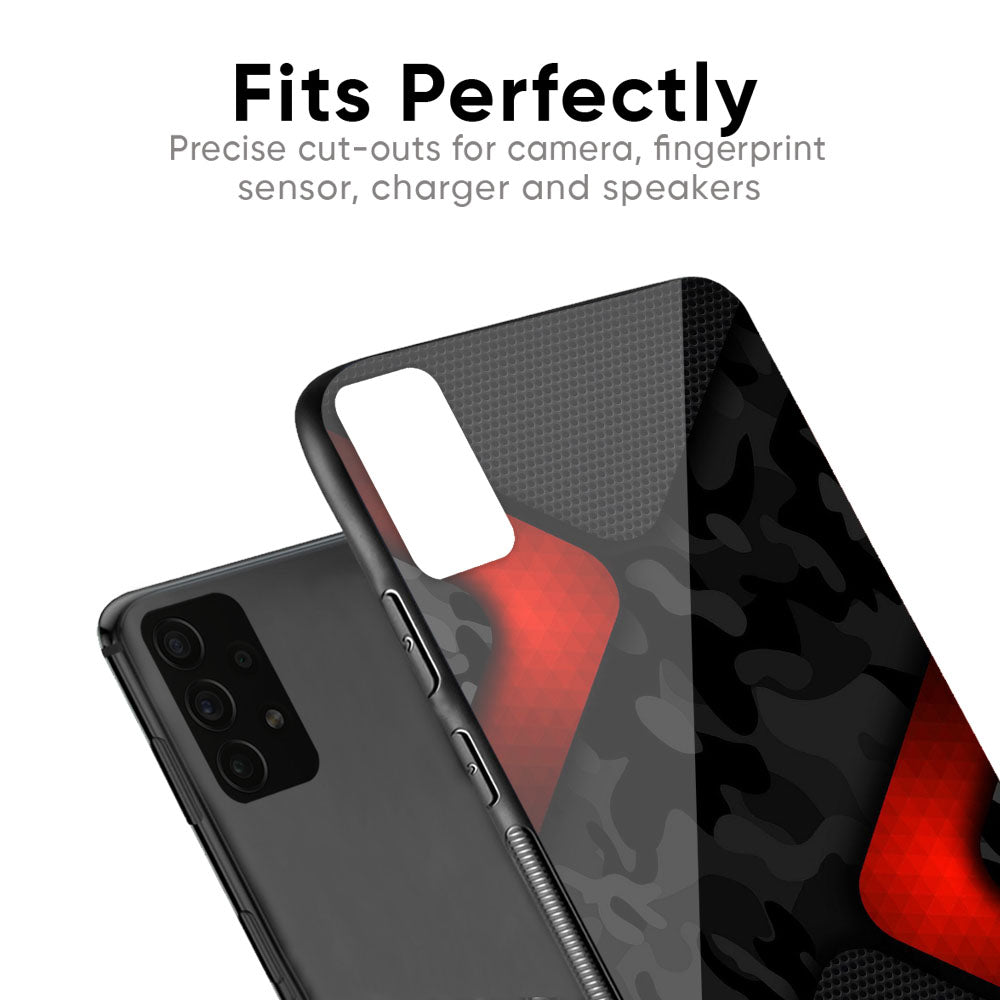 Modern Camo Abstract Glass Case for Samsung Galaxy F41