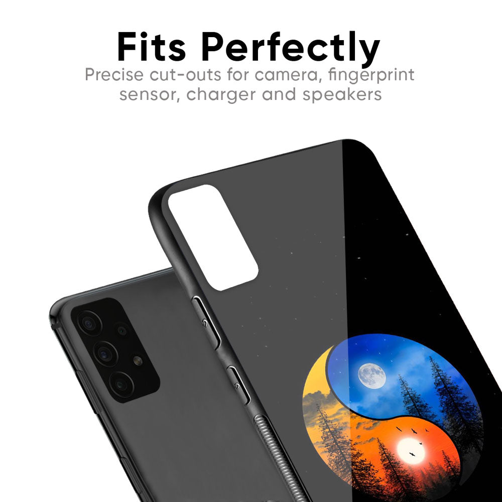 Yin Yang Balance Glass Case for Samsung Galaxy F41