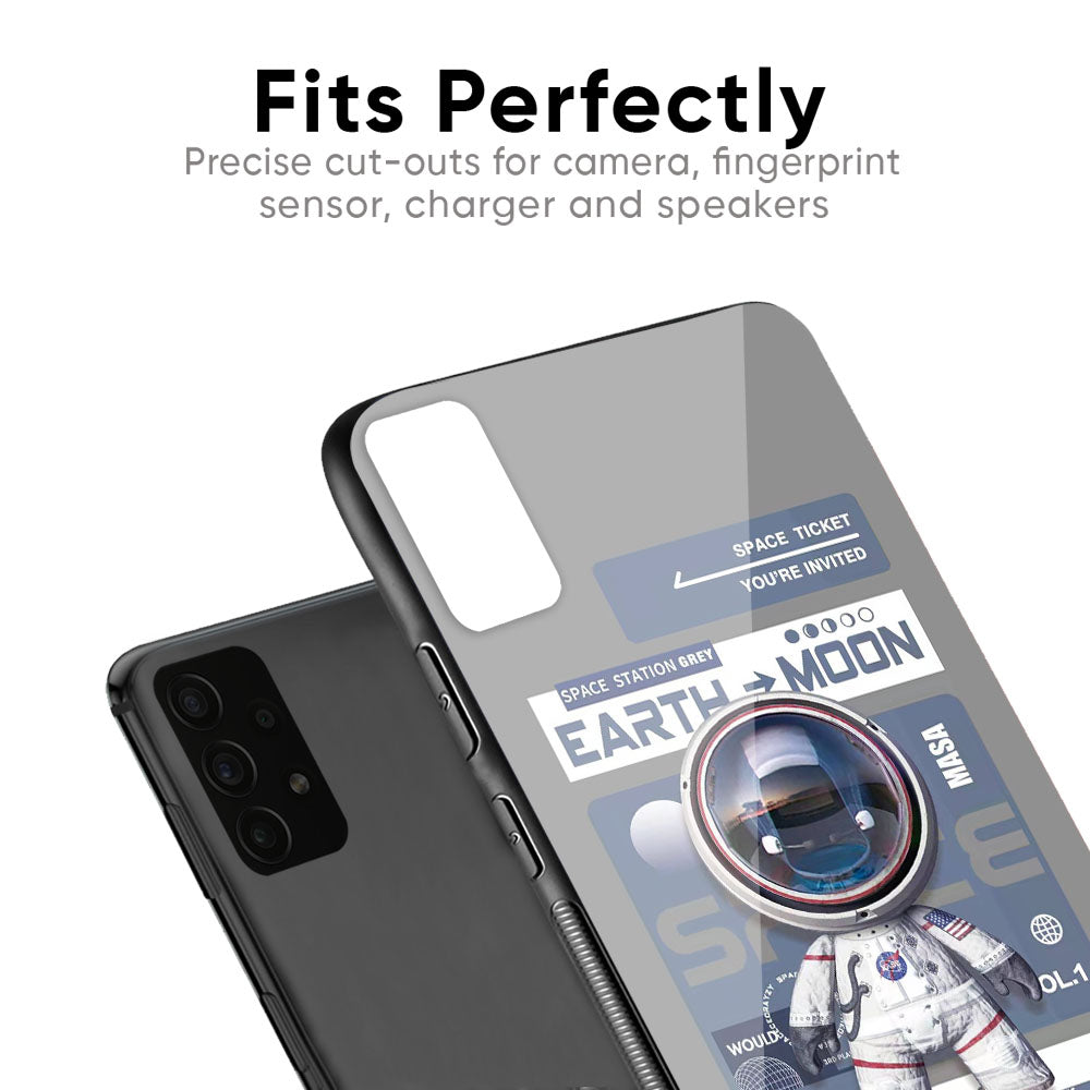 Space Flight Pass Glass Case for Realme 8 5G
