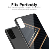 Sleek Golden & Navy Glass Case for Vivo V15 Pro